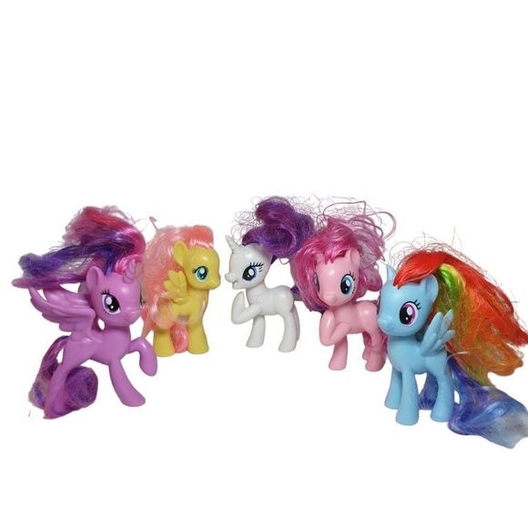 My Little Pony 5 Piece Variety Pony Figures Playset Bundle MLP Set - Picture 2 of 8